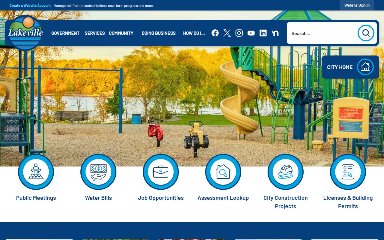 Lakeville city homepage - Lakeville death index reference