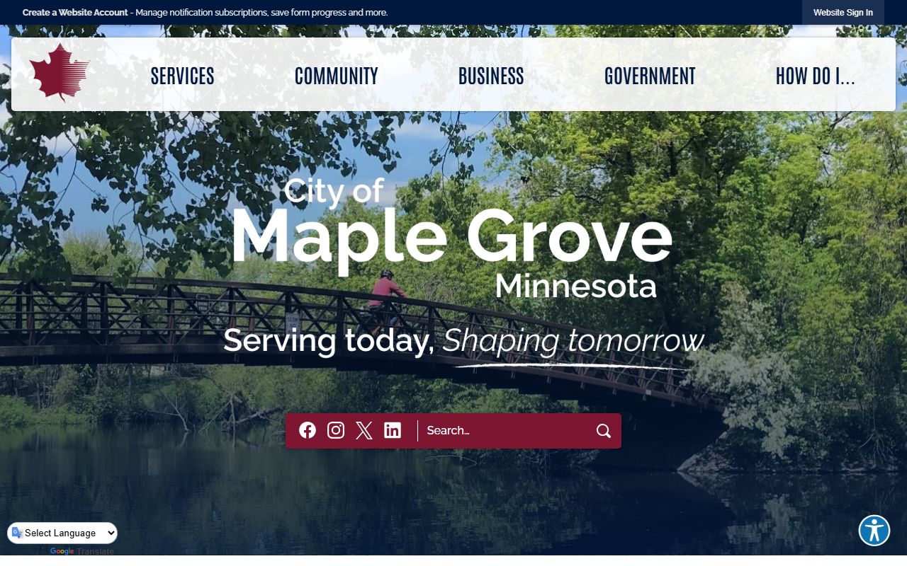 Minnesota Department of Health death records page - Maple Grove death index reference