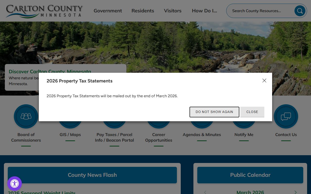 carlton county death index county website
