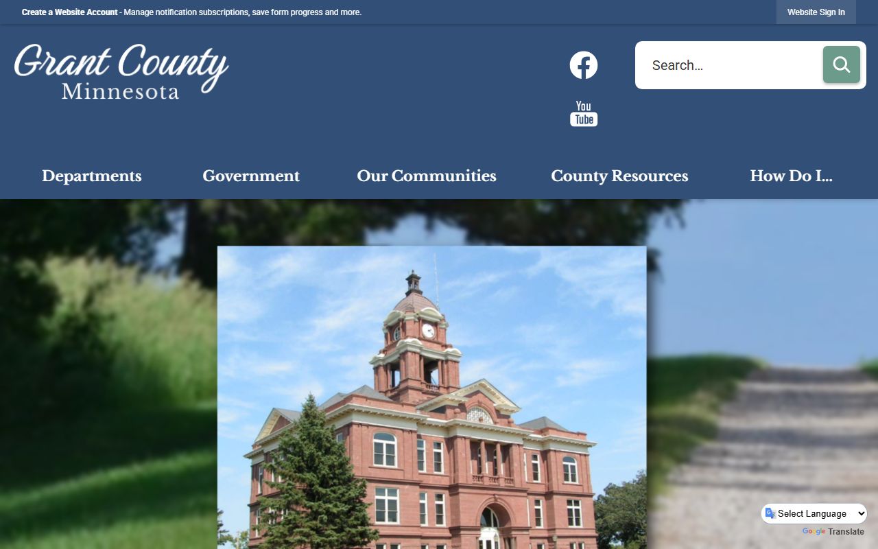 grant county courthouse website vital records death index