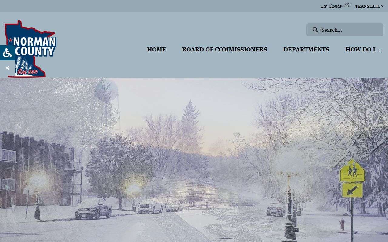 Norman County official website and county services page