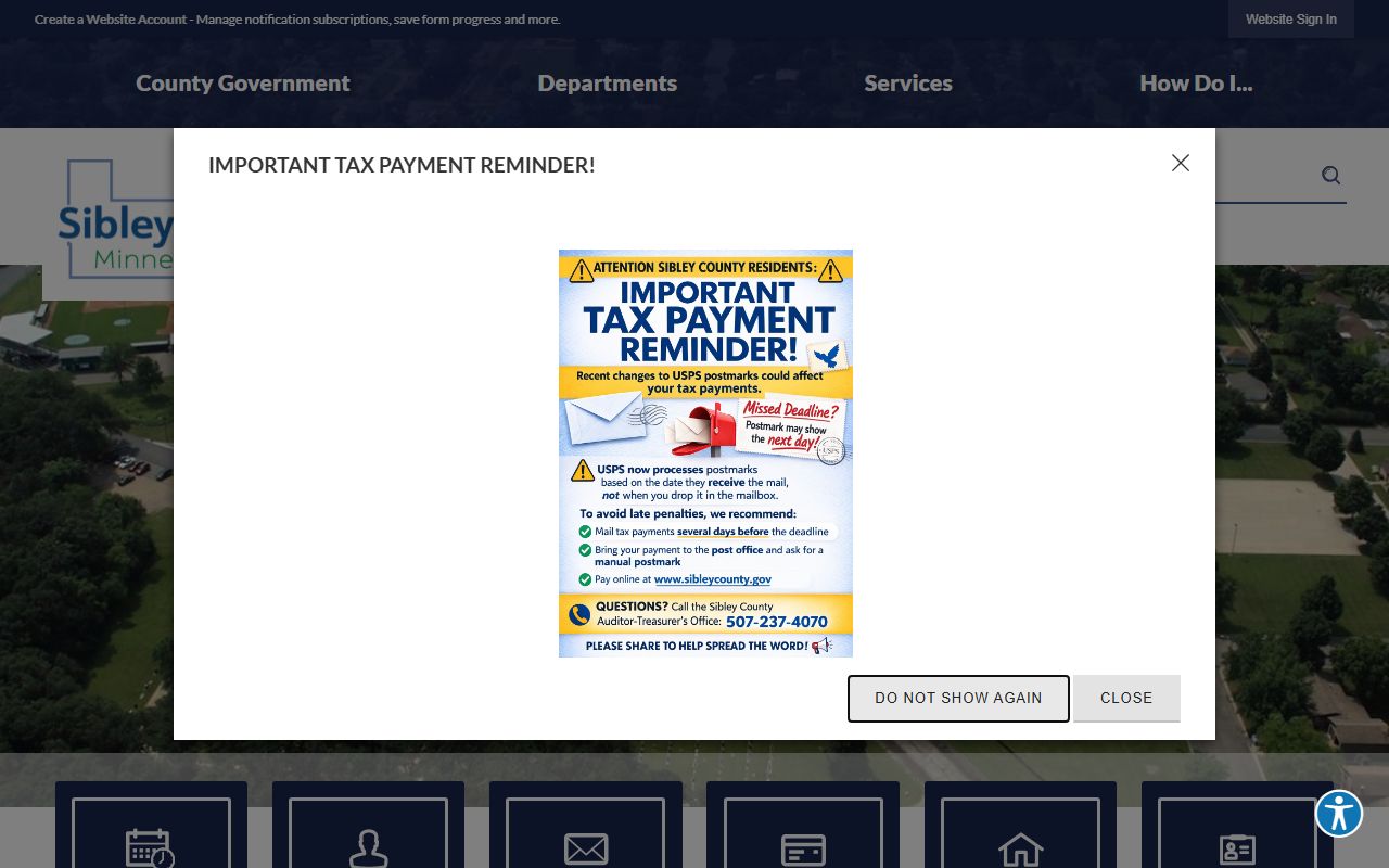 Minnesota Department of Health death records page for Sibley County research