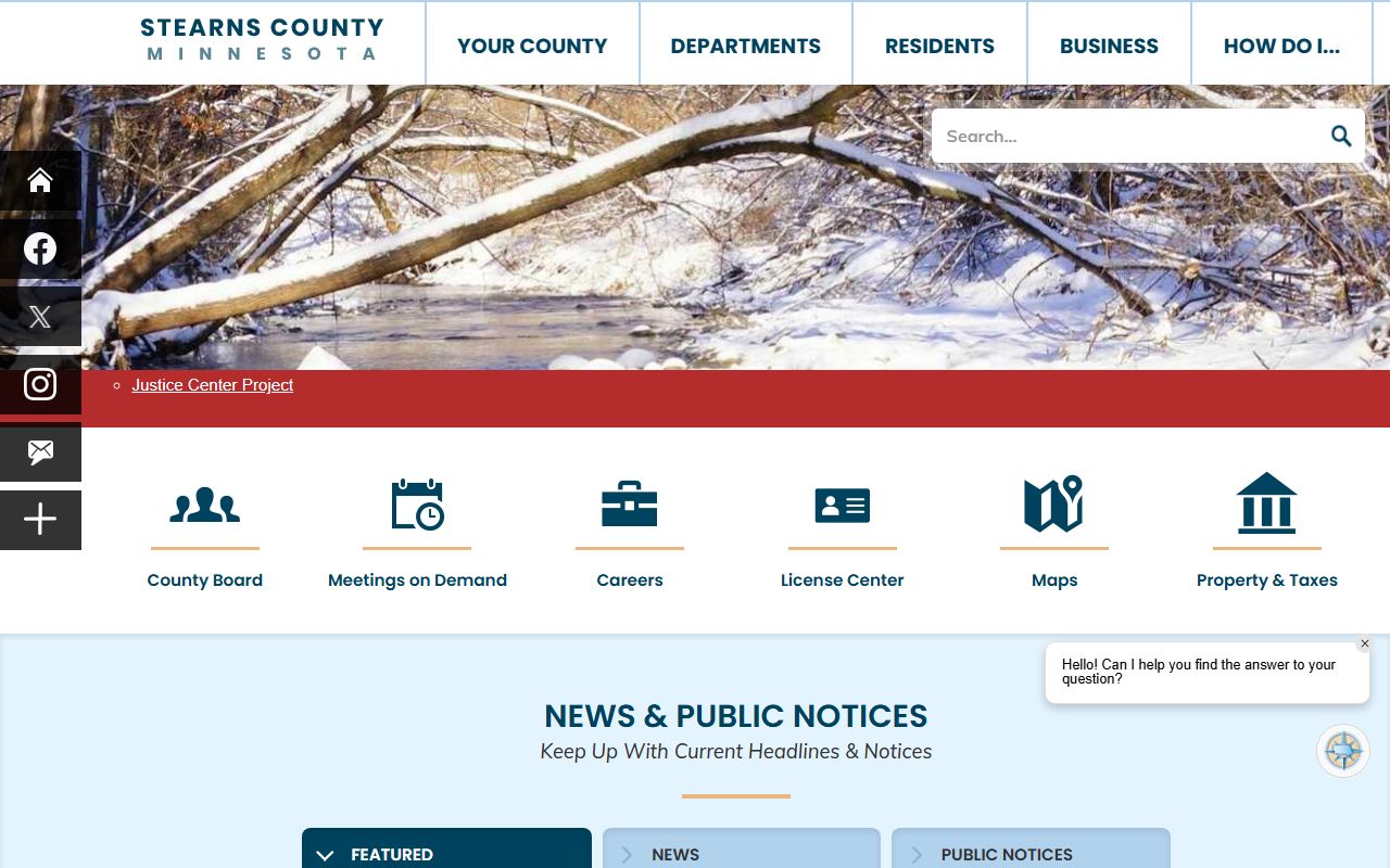 Minnesota Department of Health death records page for Stearns County research