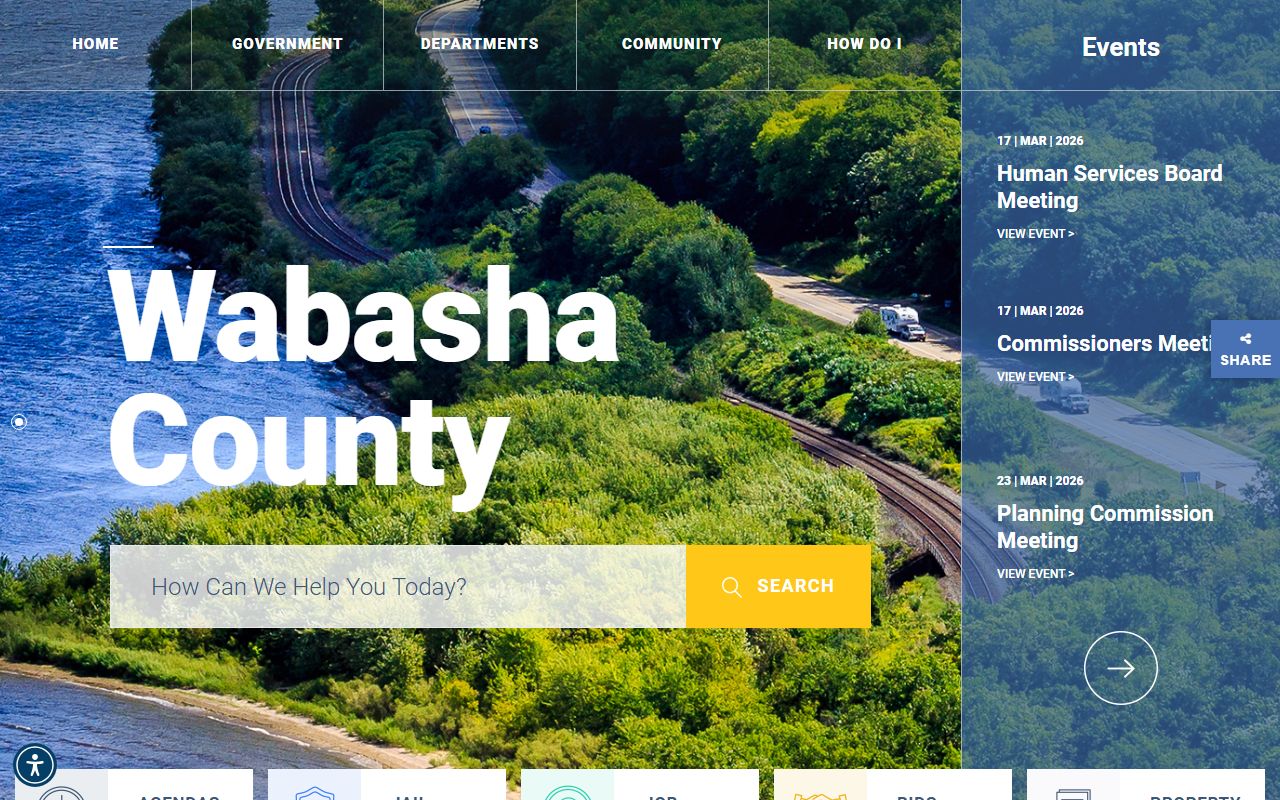 Wabasha County official website