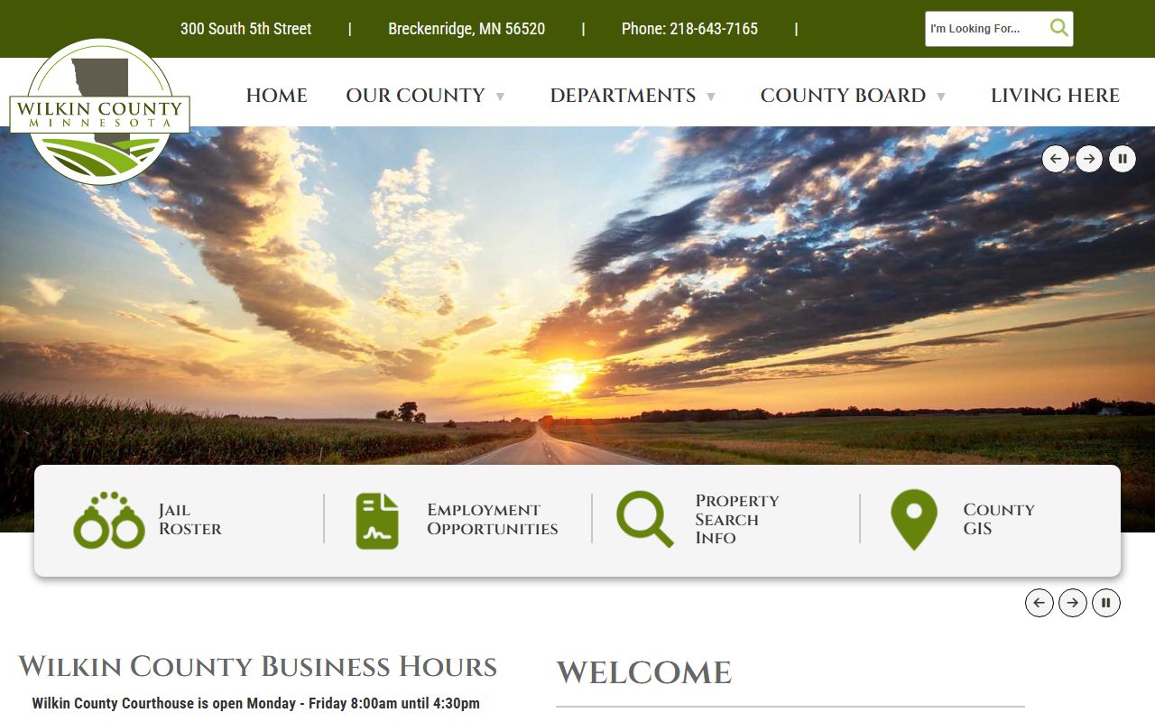 Wilkin County official website