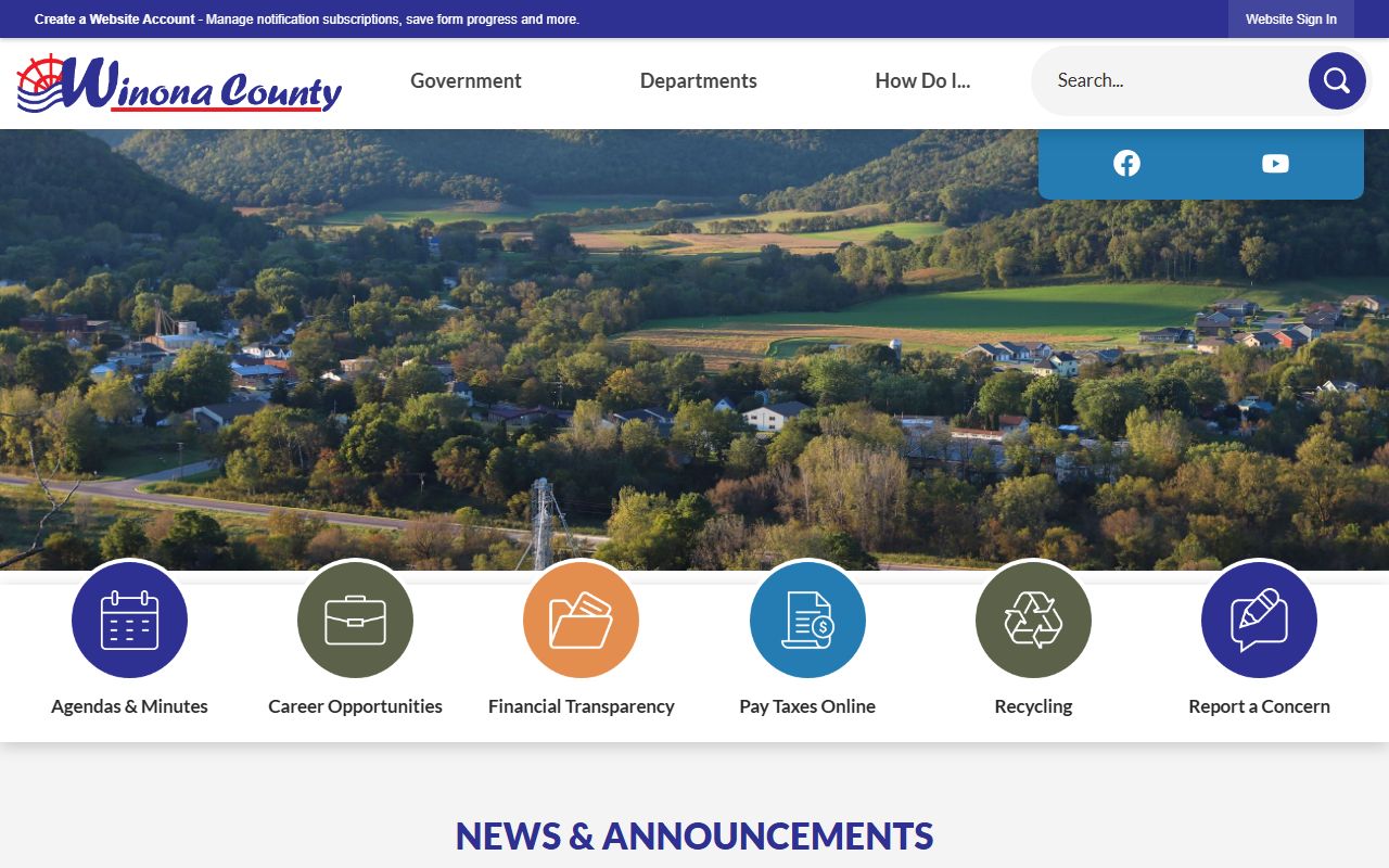 Minnesota Department of Health death records main page